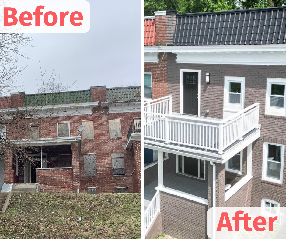 3206 Piedmont Avenue before and after renovation
